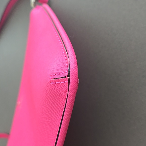 Kate Spade Mikas Pond Janelle Saffiano Leather Cross Body Bag  pink 💗 - Picture 4 of 16